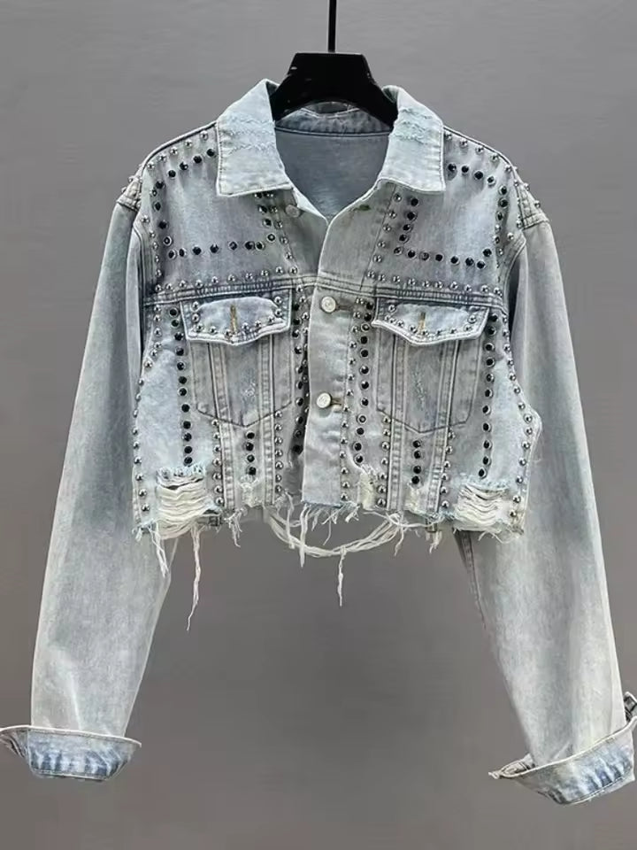 Chaqueta Vaquera Brillante