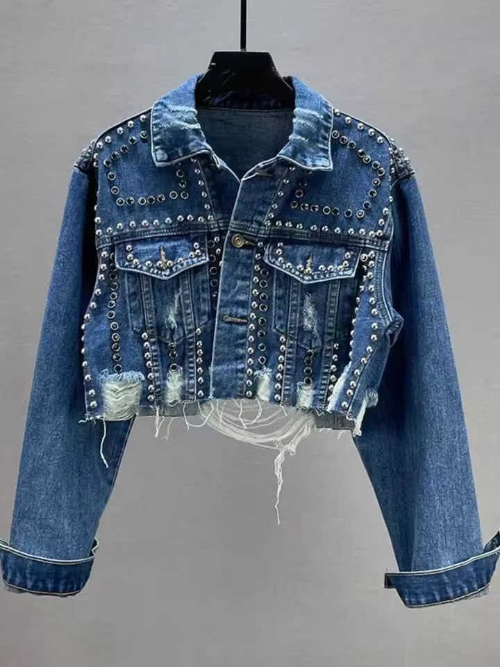 Chaqueta Vaquera Brillante