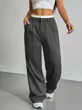 Pantalones Estampado de Rayas
