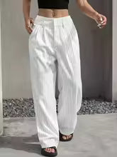 Pantalones Estampado de Rayas